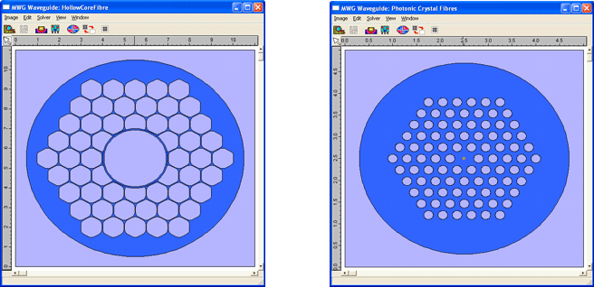 Photonic Crystal Fibres designed with FIMMWAVE