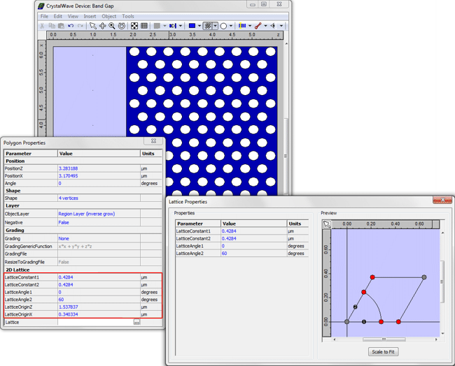 Photonic crystal lattice