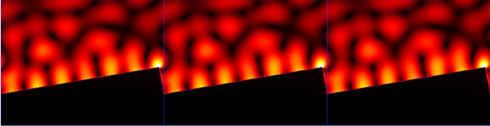 Nearfield profile from RCWA - amplitude of Ex